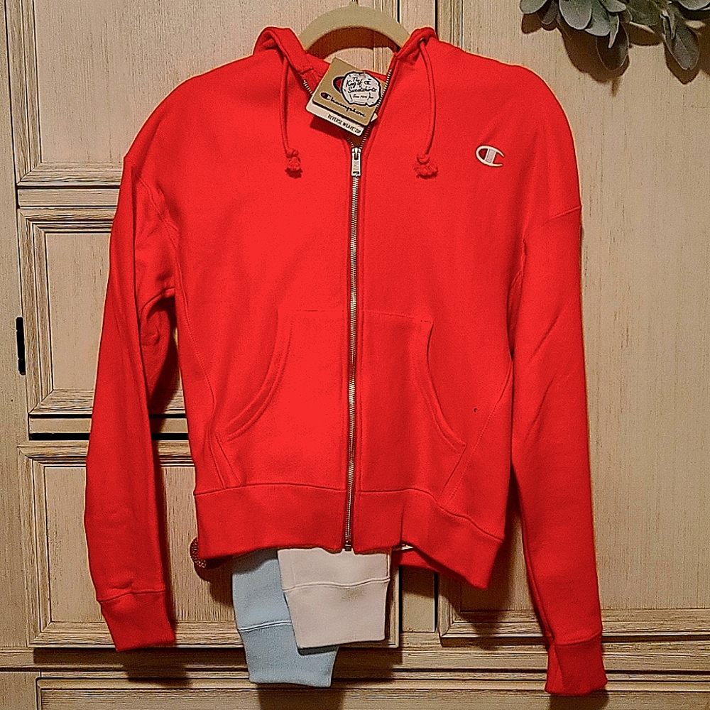 Champion Groovy Papaya zip up hoodie! NWT